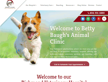 Tablet Screenshot of bettybaughsanimalclinic.com
